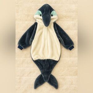 Plush dolfin Costume for Kids - Blue and White size 18-24 months